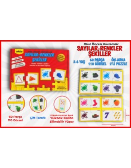 Okul Öncesi Sayılar Renkler Şekiller