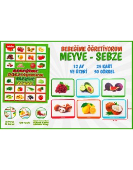 Bebeğime Öğretiyorum Meyve Sebze (50 Görsel)