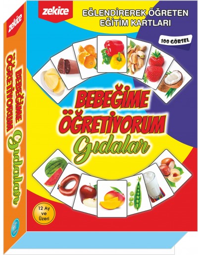 Bebeğime Öğretiyorum Gıdalar (100 Görsel)